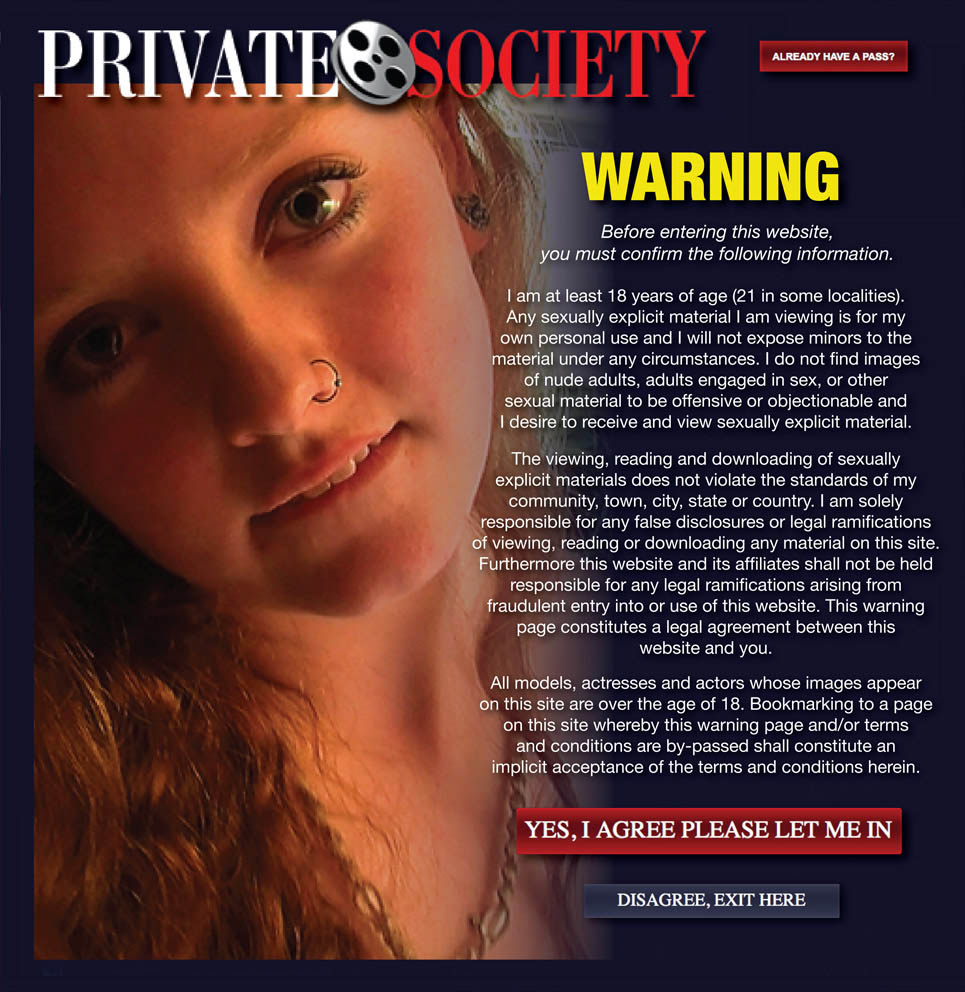 Private society website